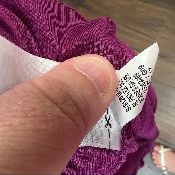 Old Navy purple pinned swing dress SZ LG - Picture 5 of 5